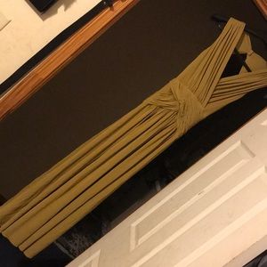 BCBG Semiformal Mustard Maxi Dress (XXS)